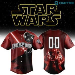 Lehigh Valley IronPigs Star Wars Night Custom Baseball Jersey by Eighttee.com Lehigh Valley IronPigs Star Wars Night Custom Baseball Jersey