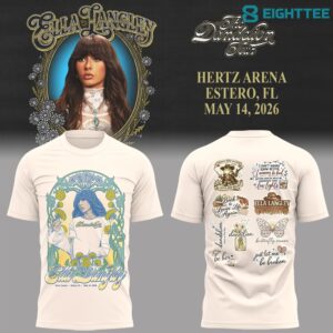 Limited Edition E.Langley “The Dandelion Tour”at Hertz Arena Shirt V2