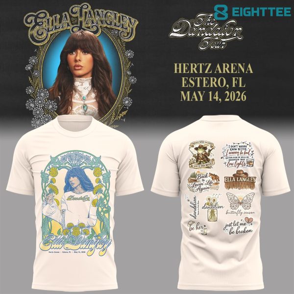 Limited Edition E.Langley “The Dandelion Tour”at Hertz Arena Shirt V2