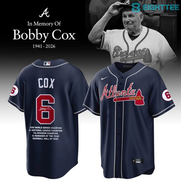 Limited Edition Remembering Bobby Cox - The Legendary Manager Special Jersey