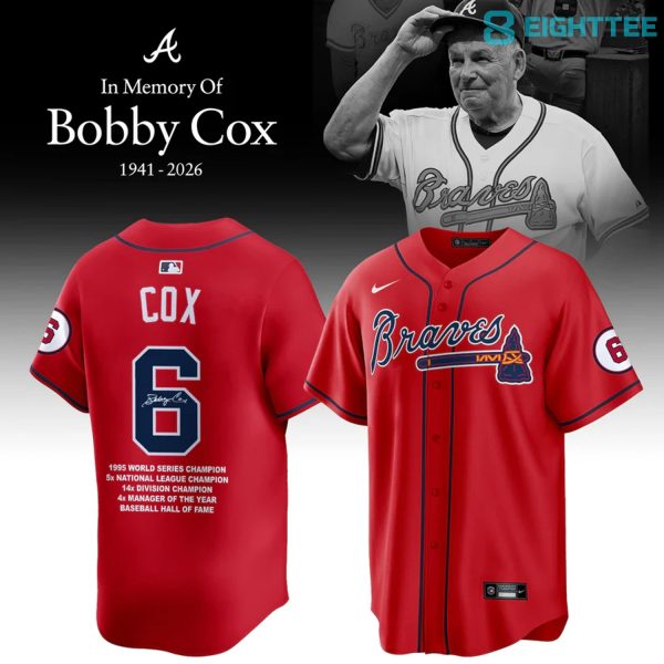 Alternative view of Limited Edition Remembering Bobby Cox - The Legendary Manager Special Jersey