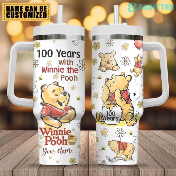 Limited Edition Winnie-the-Pooh 100th Anniversary 40oz Stanley Tumbler