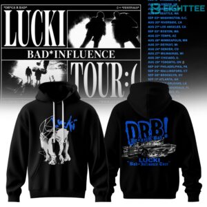 Lucki Bad Influence Tour 2026 Bad Influence Hoodie by Eighttee.com Lucki Bad Influence Tour 2026 Bad Influence Hoodie
