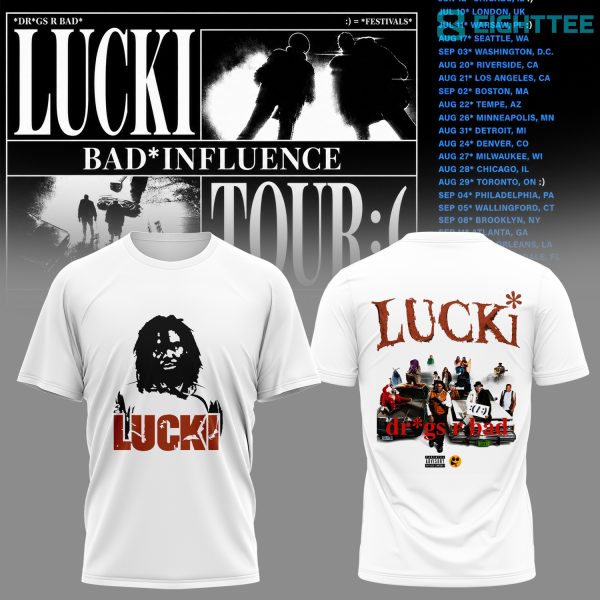 Lucki Bad Influence Tour 2026 Daysb4bad Shirt