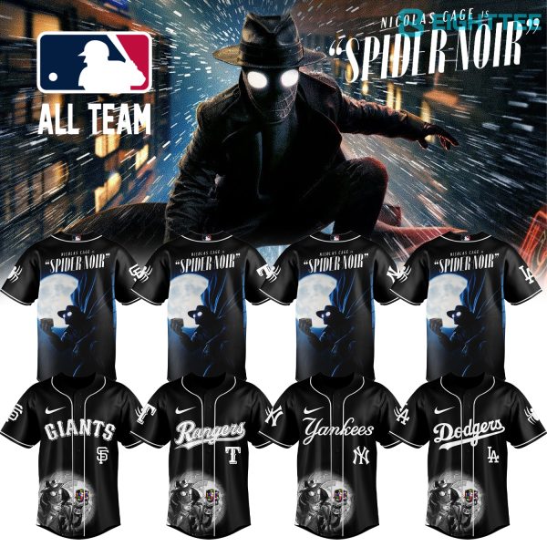 MLB All Teams Spider-Man Noir 2026 Alternate Jersey V2