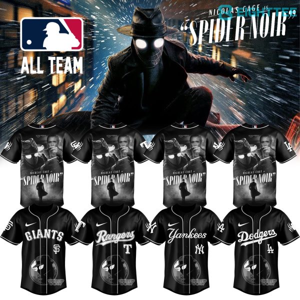 MLB All Teams Spider-Man Noir 2026 Collector Jersey V4