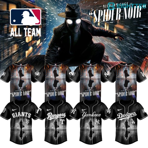 MLB All Teams Spider-Man Noir 2026 Exclusive Jersey V6