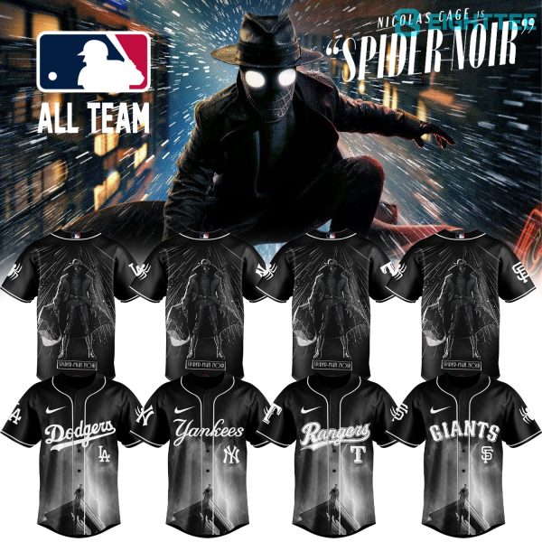 MLB All Teams Spider-Man Noir 2026 Limited Edition Jersey