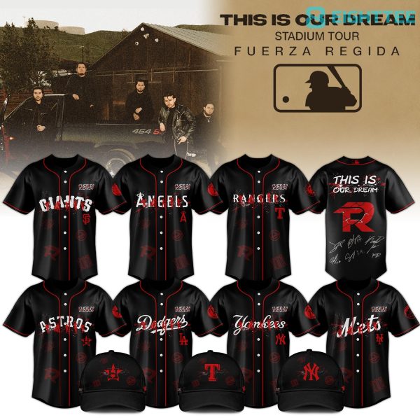 MLB x All Team Fuerza Regida This Is Our Dream Stadium Tour 2026 Jersey Limited Edition V1 + Selling Out Fast