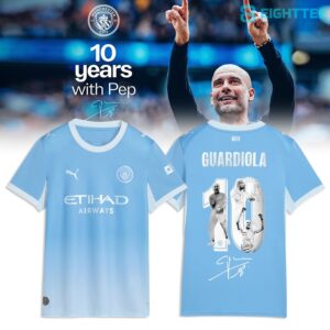 Manchester City Thank you Pep Signature Jersey by Eighttee.com Manchester City Thank you Pep Signature Jersey