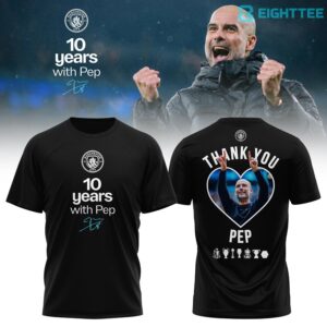 Manchester City Thank you Pep Signature Shirt by Eighttee.com Manchester City Thank you Pep Signature Shirt