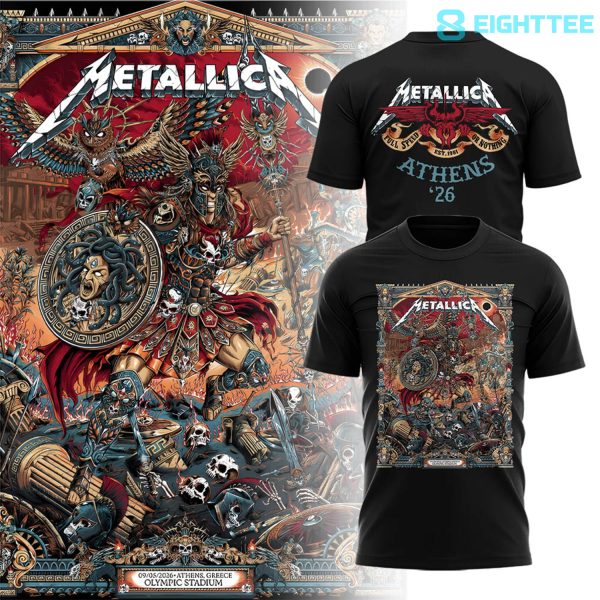Metallica M72 Athens at Olympic Stadium Shirt