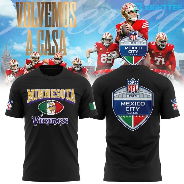 Minnesota Vikings 2026 NFL Mexico City Game T-shirt