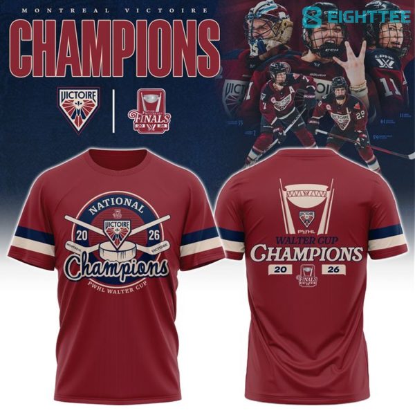 Montreal Victoire 2026 PWHL Walter Cup Champions Shirt
