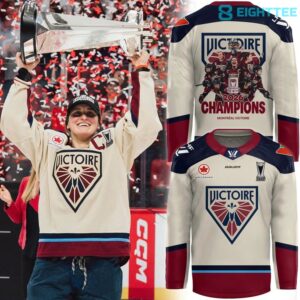 Montreal Victoire 2026 Walter Cup Champions Sand Hockey Jersey by Eighttee.com Montreal Victoire 2026 Walter Cup Champions Sand Hockey Jersey