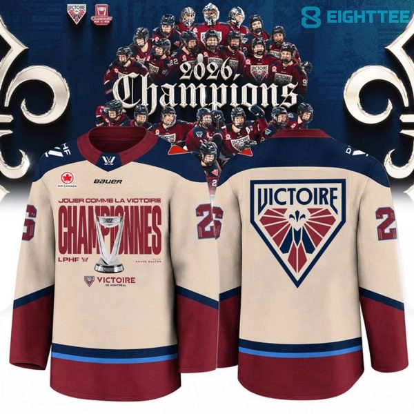 Montreal Victoire PWHL Walter Cup Champions 2026 Hockey Jersey