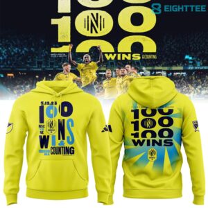 Nashville SC 100 Wins Commemorative Hoodie V3 by Eighttee.com Nashville SC 100 Wins Commemorative Hoodie V3
