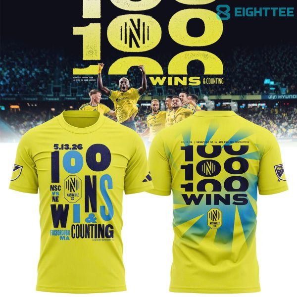 Nashville SC 100 Wins Commemorative T-Shirt V3