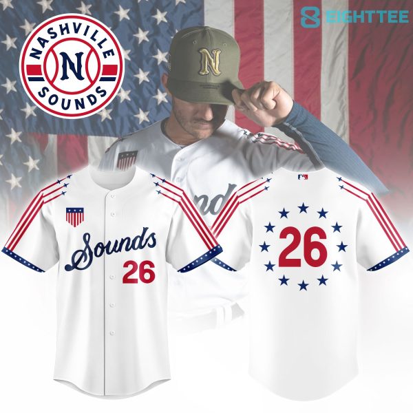 Nashville Sounds Military Appreciation Custom Jersey