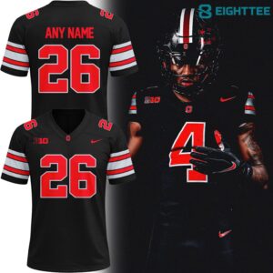 New Allblack Uniforms Ohio State Buckeyes Football Jersey by Eighttee.com New All-black Uniforms Ohio State Buckeyes Football Jersey