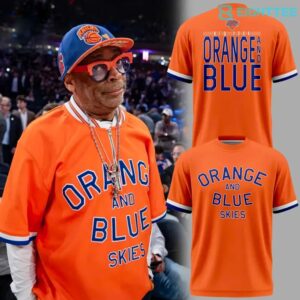 New York Knicks Orange & Blue Skies Shirt
