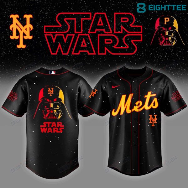 New York Mets Dark Commander "Starfield Galaxy Night" Anime SW Baseball Jersey