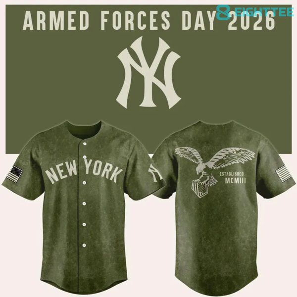New York Yankees 2026 Armed Forces Day Baseball Jersey