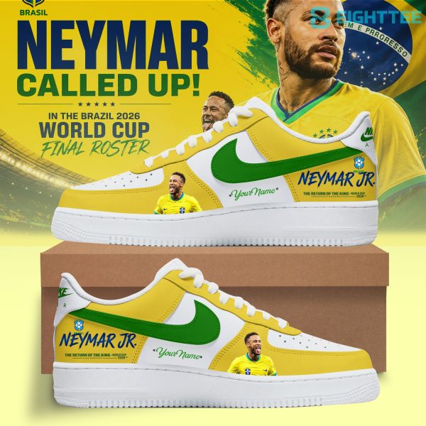 Neymar Is Back' - Brazil National Team World Cup 2026 Custom Air Force 1 Shoes