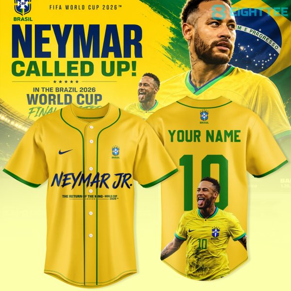 Neymar Is Back' - Brazil National Team World Cup 2026 Custom Baseball Jersey
