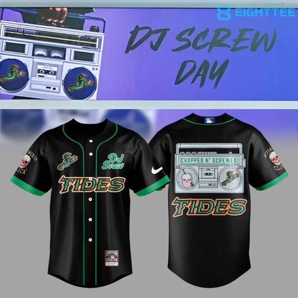 Norfolk Tides x DJ Screw Day Special Baseball Jersey