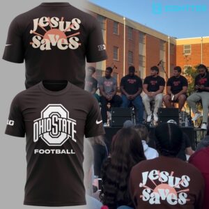 Ohio State Buckeyes 'Jesus Saves' T-Shirt