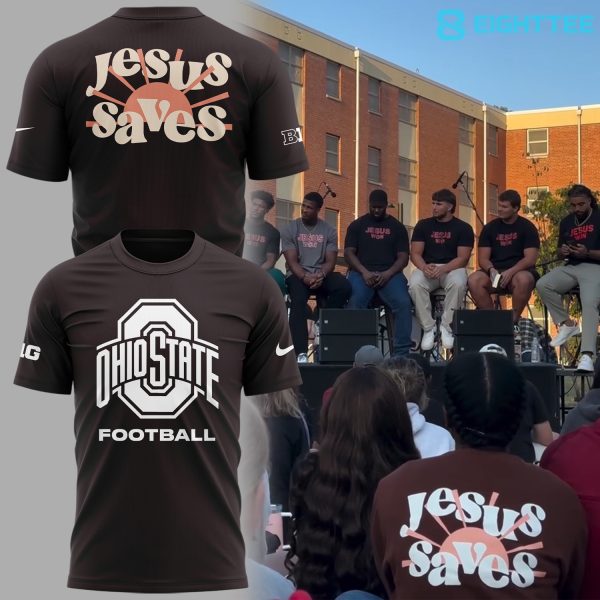 Ohio State Buckeyes 'Jesus Saves' T-Shirt