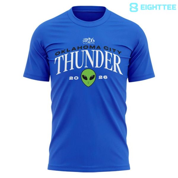 Alternative view of Oklahoma City Thunder Western Conference Finals Game 2 Blue Shirt