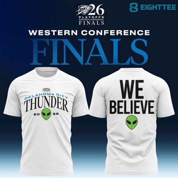 Oklahoma City Thunder Western Conference Finals Game 2 White Shirt