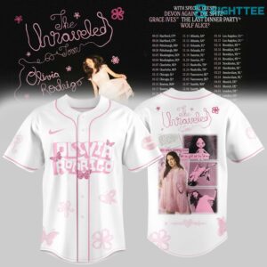 Olivia Rodrigo The Unraveled Tour 2026 Special Baseball Jersey