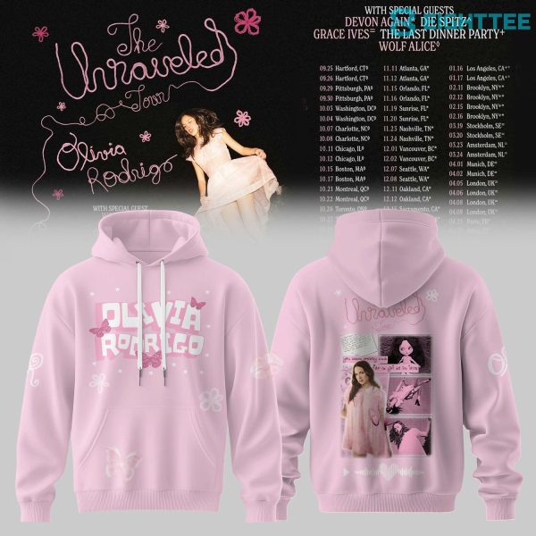 Olivia Rodrigo The Unraveled Tour 2026 Special Hoodie