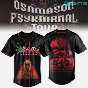 OsamaSon Psykturnal Tour 2026 Baseball Jersey by Eighttee.com OsamaSon Psykturnal Tour 2026 Baseball Jersey