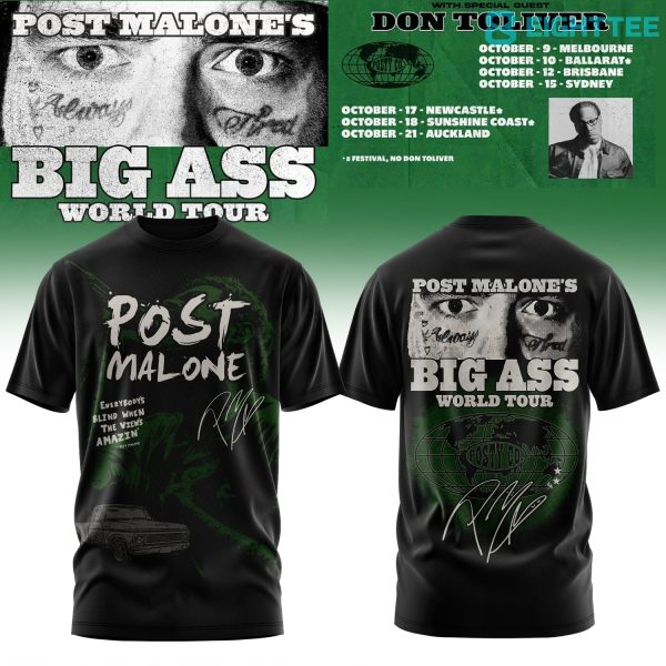 Post Malone Big Ass World Tour Vintage Shirt