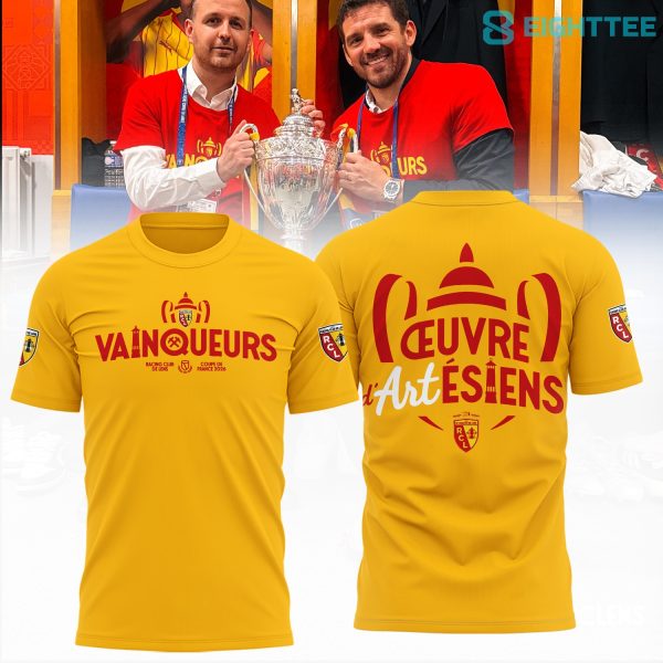 Alternative view of RC Lens Vainqueurs Coupe De France 2026 Shirt