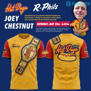 Reading Fightin Phils 2026 Hot Dogs Joey Chestnut Night Shirt