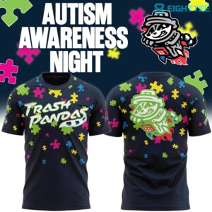 Rocket City Trash Pandas Autism Awareness Campaign Graphic Tee by Eighttee.com Rocket City Trash Pandas Autism Awareness Campaign Graphic Tee