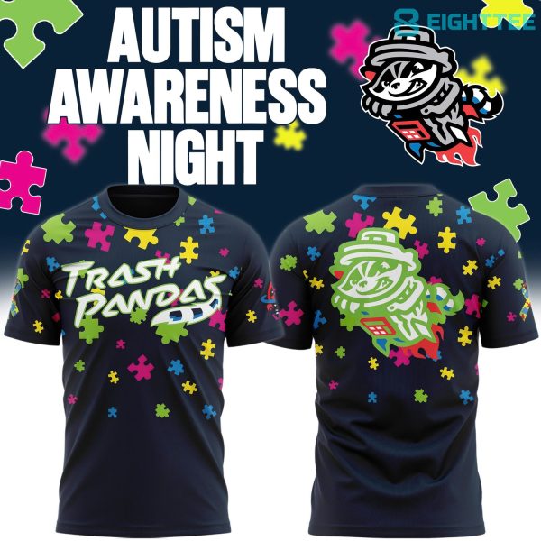 Rocket City Trash Pandas Autism Awareness Campaign Graphic Tee