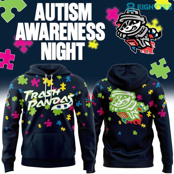 Rocket City Trash Pandas Autism Awareness Campaign Hoodie
