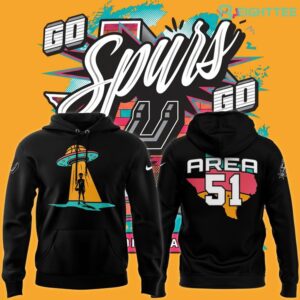 San Antonio Spurs Fiesta Alien Landing Hoodie
