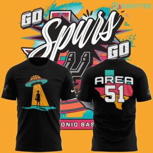 San Antonio Spurs Fiesta Alien Landing Shirt by Eighttee.com San Antonio Spurs Fiesta Alien Landing Shirt