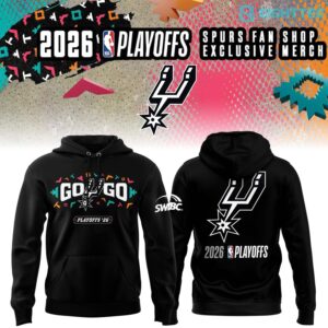San Antonio Spurs Men's Spurs Fan Shop 26 NBA Playoffs Hoodie - Black