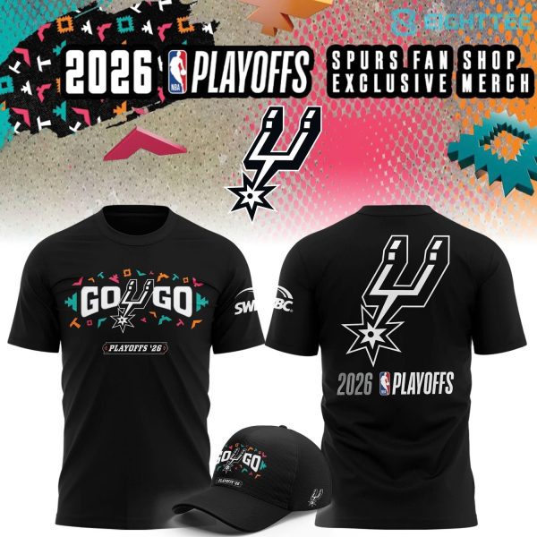 San Antonio Spurs Men's Spurs Fan Shop 26 NBA Playoffs T-Shirt - Black