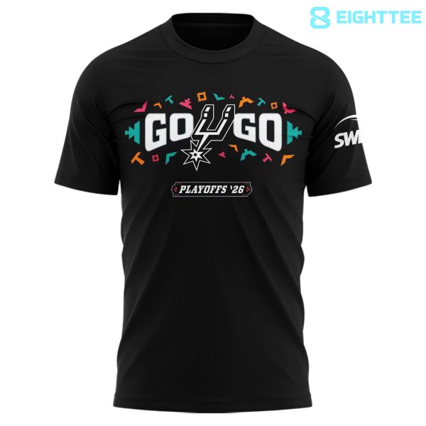 Alternative view of San Antonio Spurs Men's Spurs Fan Shop 26 NBA Playoffs T-Shirt - Black