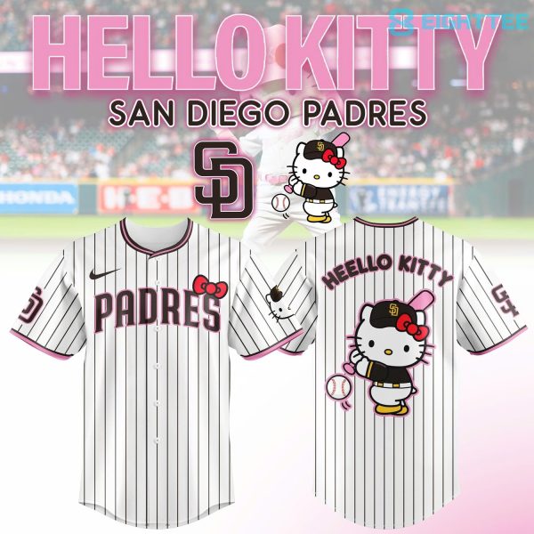 San Diego Padres 2026 Hello Kitty Special Edition Baseball Jersey(v2)