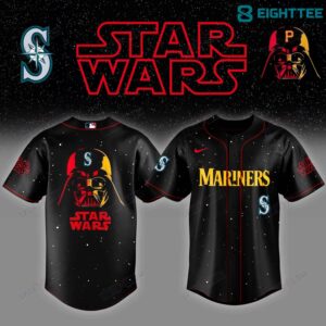 Seattle Mariners Dark Commander "Starfield Galaxy Night" Anime SW Baseball Jersey
